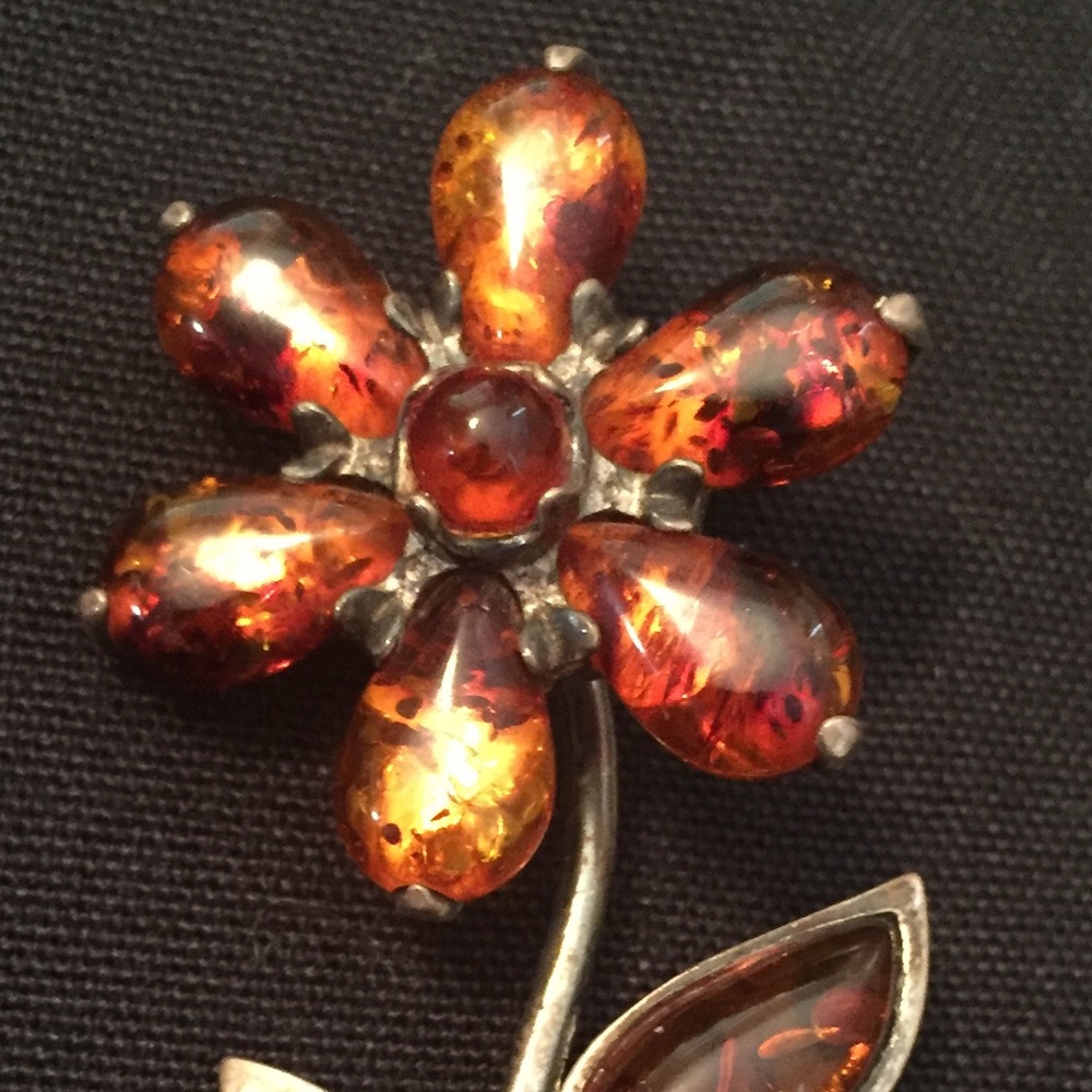 SS amber charm